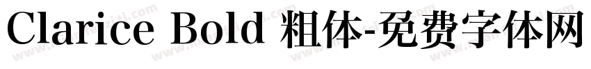 Clarice Bold 粗体字体转换